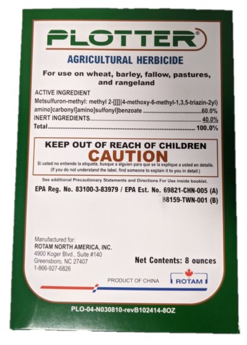 (image for) Plotter Agricultural Herbicide - 8 Ounces (60% MSM Same as Escort XP, Ally, Clean Pasture)